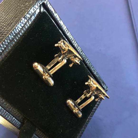 Travelers Gift Brooks Brothers Sterling Silver Plane Cufflinks - Picture 5 of 7